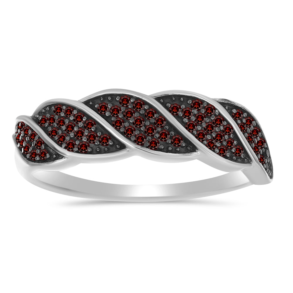 Anillo de Plata con Granate Barton 1 