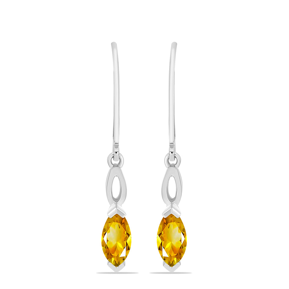 Pendientes de Plata con Citrino de los Montes Urales 1 