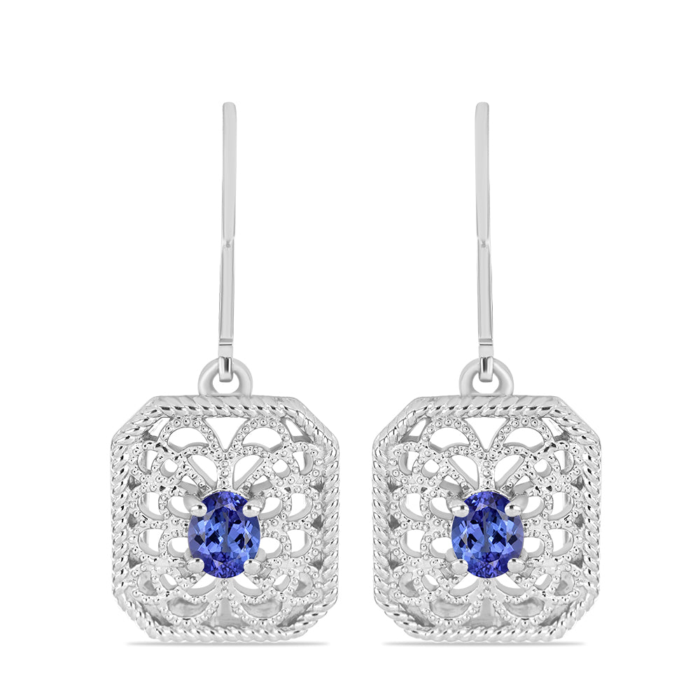 Pendientes de Plata con Tanzanita 1 
