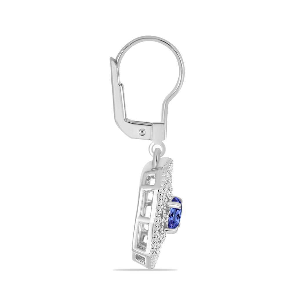 Pendientes de Plata con Tanzanita 2 