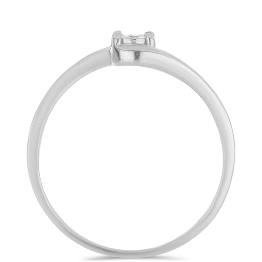 Anillo de Plata con Diamante blanco