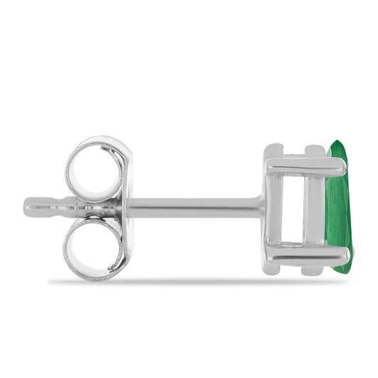 Pendientes de Plata con Esmeralda de Brasil