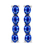 Pendientes de Plata con Zafiro Azul Australiano