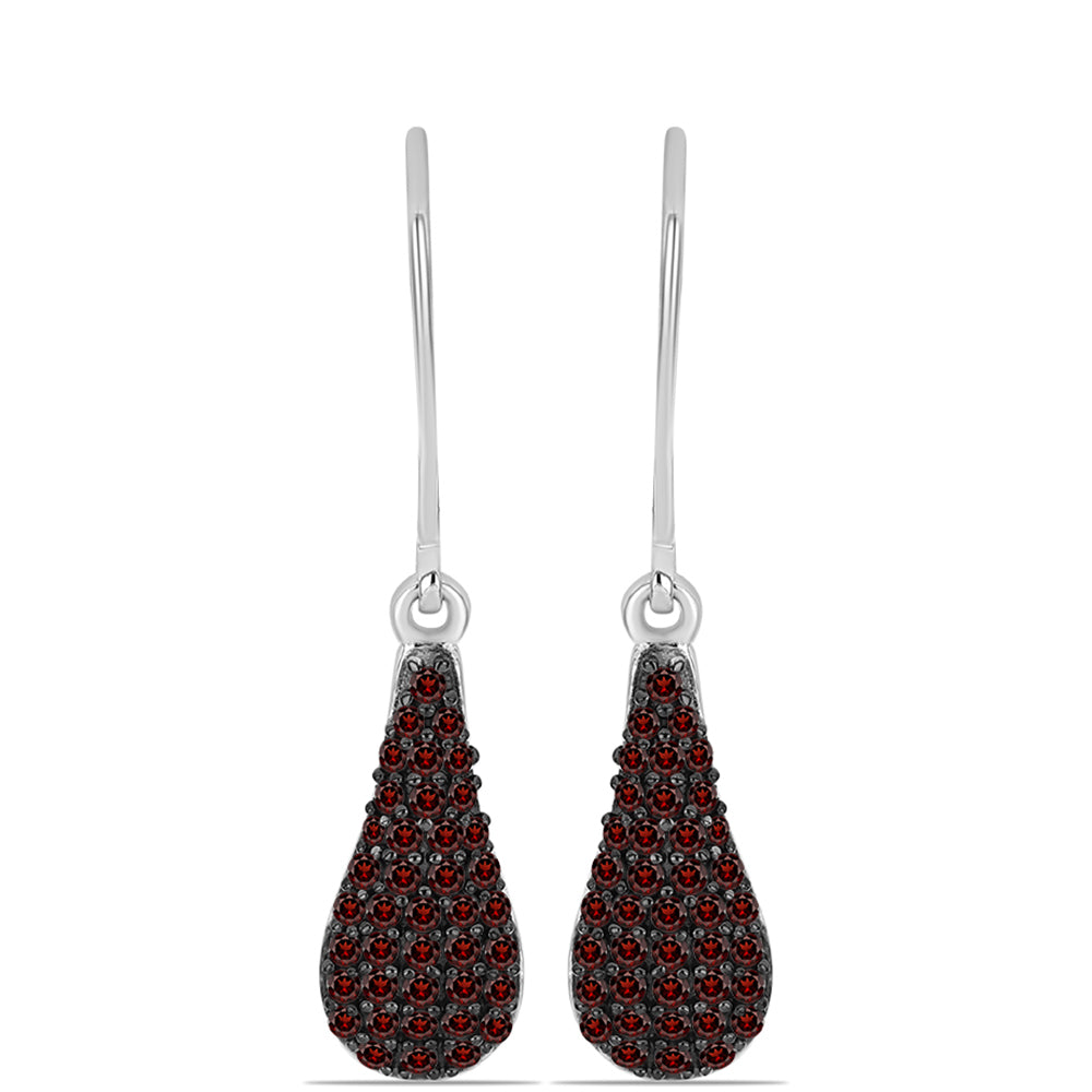 Pendientes de Plata con Granate Barton 1 