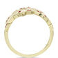 Anillo de Plata Bañada en Oro con Majestuosa moisanita roja