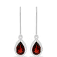 Pendientes de Plata con Granate Barton