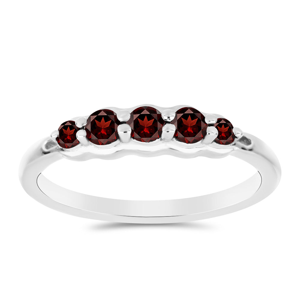 Anillo de Plata con Granate Barton 3 