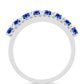 Anillo de Plata con Zafiro Azul Australiano y Topacio Blanco