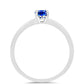 Anillo de Plata con Zafiro Azul Australiano
