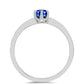 Anillo de Plata con Zafiro Azul Australiano