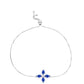 Pulsera de Plata con Zafiro Azul Australiano y Topacio Blanco