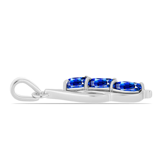 Colgante de Plata con Zafiro Azul Australiano