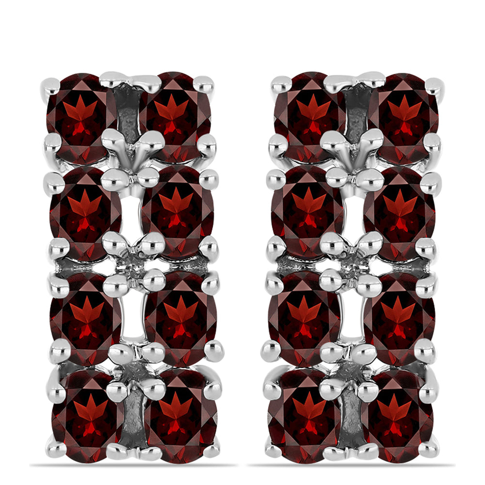 Pendientes de Plata con Granate Barton 1 