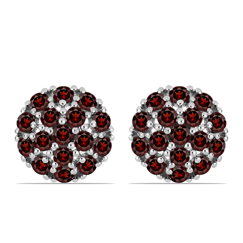 Pendientes de Plata con Granate Barton 1 
