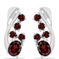 Pendientes de Plata con Granate Barton