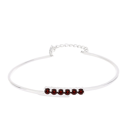 Brazalete de Plata con Granate Barton
