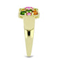 Anillo de Plata Bañada en Oro con Chakra Turmalina