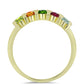 Anillo de Plata Bañada en Oro con Chakra Turmalina