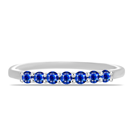 Anillo de Plata con Zafiro Azul Australiano
