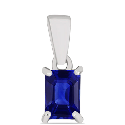 Colgante de Plata con Zafiro Azul Australiano
