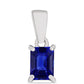 Colgante de Plata con Zafiro Azul Australiano