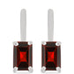 Pendientes de Plata con Granate Barton
