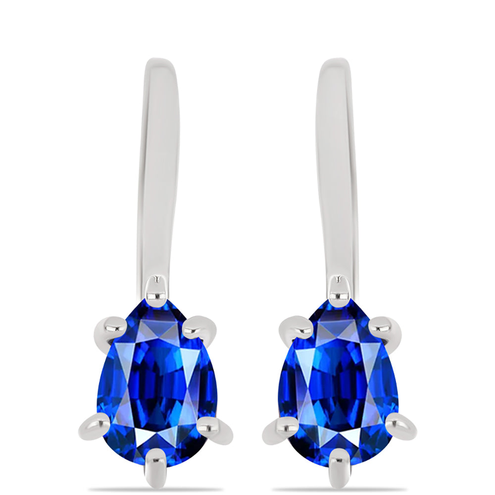 Pendientes de Plata con Zafiro Azul Australiano 1 
