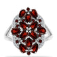 Anillo de Plata con Granate Barton y Topacio Blanco