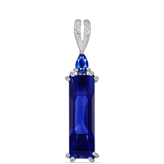 Colgante de Plata con Zafiro Azul Australiano