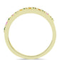 Anillo de Plata Bañada en Oro con Chakra Turmalina