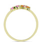 Anillo de Plata Bañada en Oro con Chakra Turmalina
