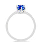 Anillo de Plata con Zafiro Azul Australiano