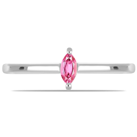 Anillo de Plata con Turmalina Rosa de Pelmadulla