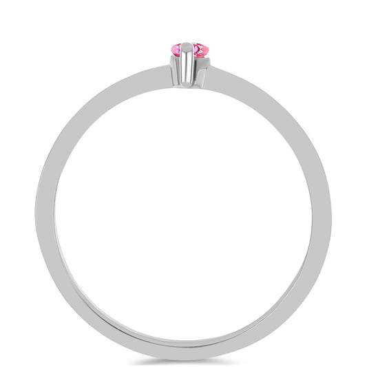 Anillo de Plata con Turmalina Rosa de Pelmadulla