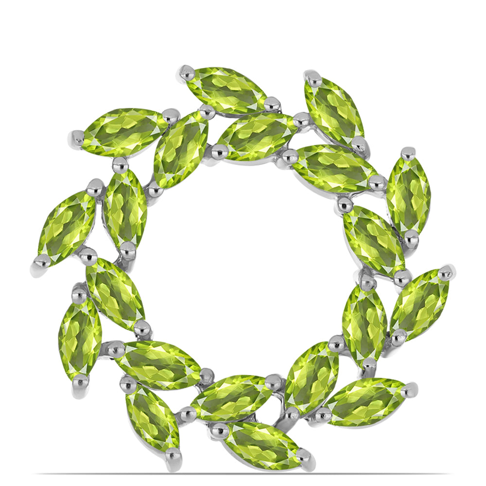 Broche de Plata con Peridoto de Changbai