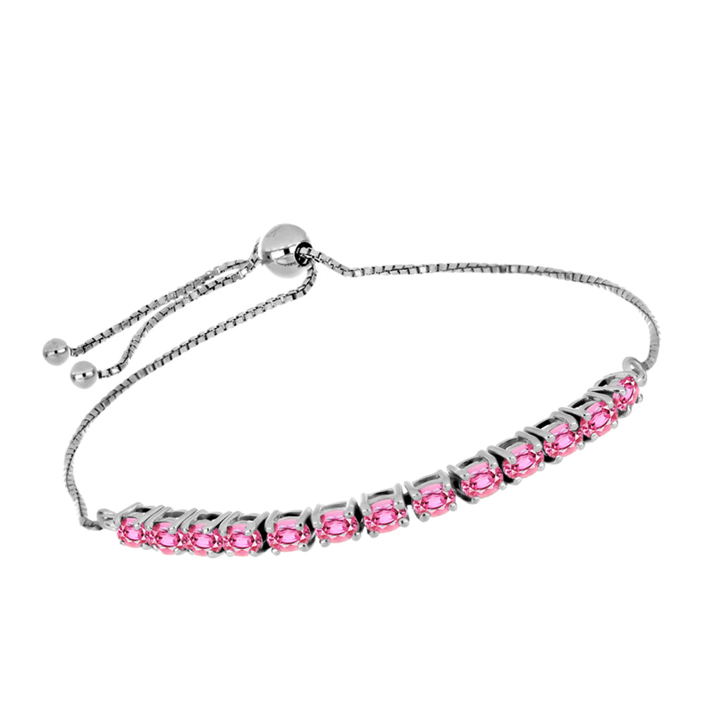 Pulsera de Plata con Turmalina Rosa de Pelmadulla 2 