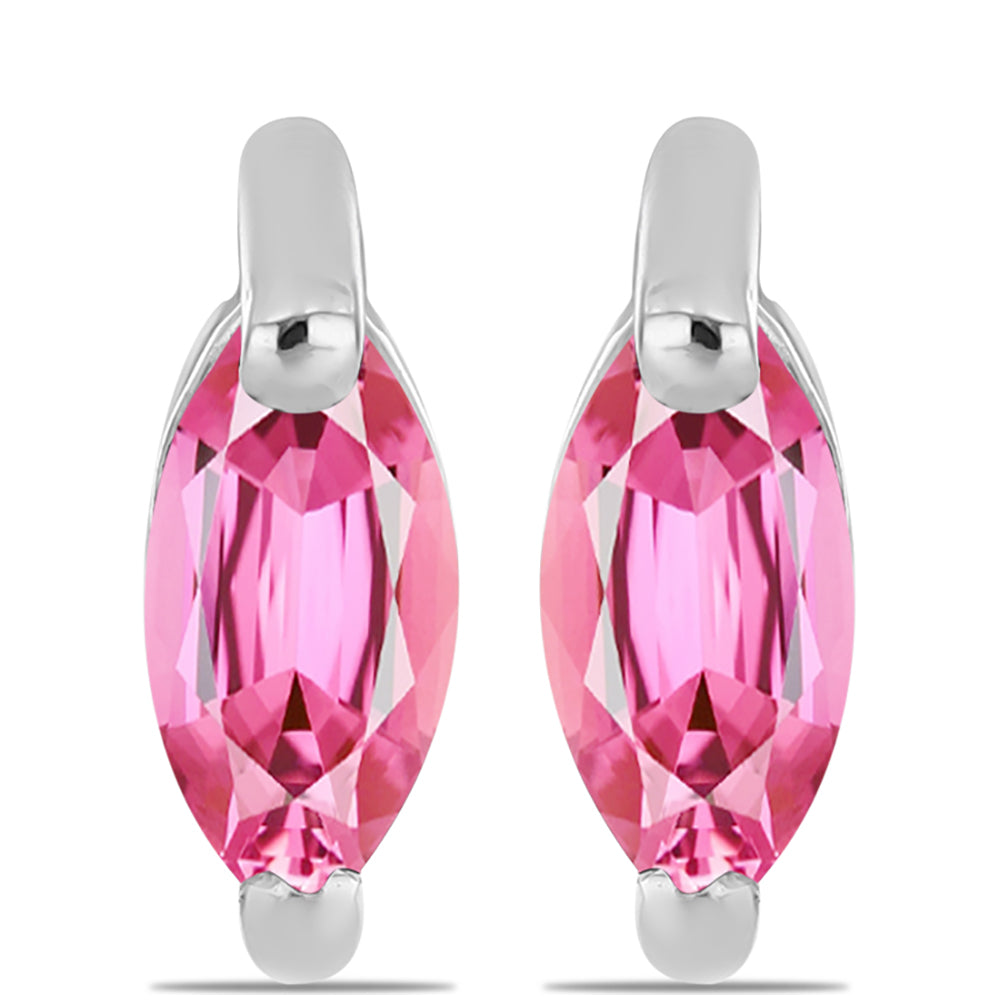 Pendientes de Plata con Turmalina Rosa de Pelmadulla 1 