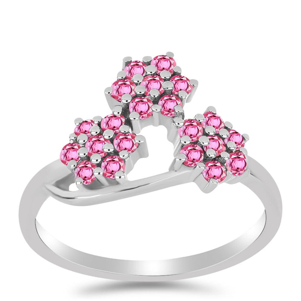 Anillo de Plata con Turmalina Rosa de Pelmadulla