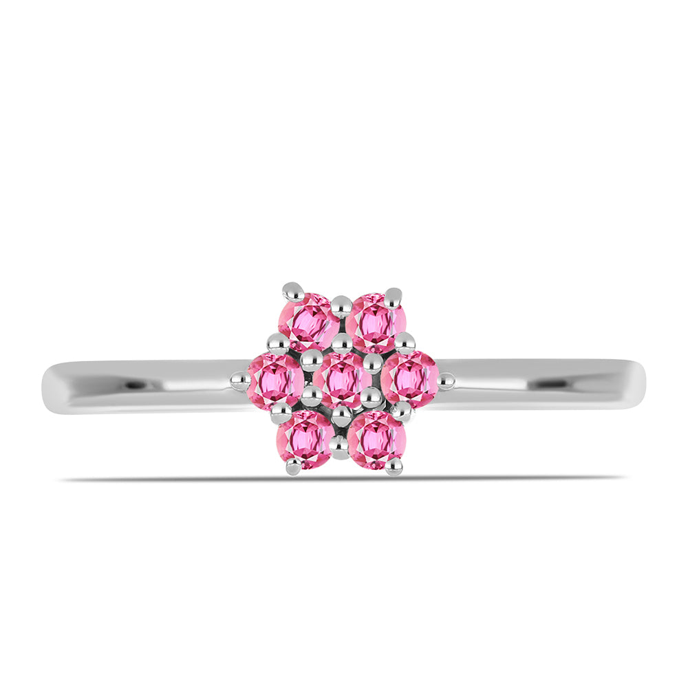 Anillo de Plata con Turmalina Rosa de Pelmadulla 1 