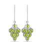 Pendientes de Plata con Peridoto de Changbai