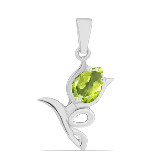 Colgante de Plata con Peridoto de Changbai