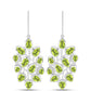 Pendientes de Plata con Peridoto de Changbai