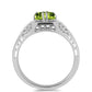 Anillo de Plata con Peridoto de Changbai