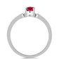 Anillo de Plata con Rubí de Madagascar