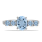 Anillo de Plata con Aguamarina del Condado de Embu