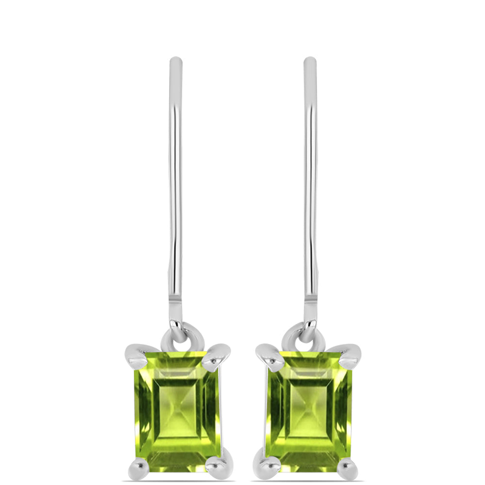 Pendientes de Plata con Peridoto de Changbai 3 