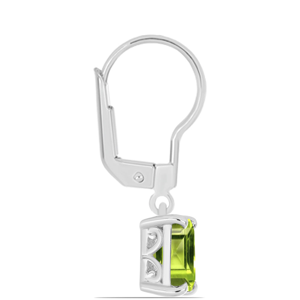 Pendientes de Plata con Peridoto de Changbai 2 