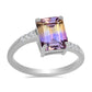 Anillo de Plata con Amatrino de Anahi y Topacio Blanco