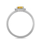 Conjunto de Plata con Citrino de los Montes Urales y Topacio Blanco ( Pendientes +Anillo +Colgante )
