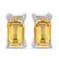 Pendientes de Plata con Citrino de los Montes Urales